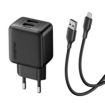 Cargador Oraimo 2USB + Cable USB/MICRO-USB 12w Bk
