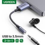 Adaptador Ugreen Usb A Audio 3,5mm Gray