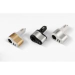 Cargador Auto U2 Wesdar Dual Usb/cigarette Whi/sil