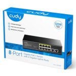 Switch 8p POE Cudy Gigabit + 2 puertos Uplink