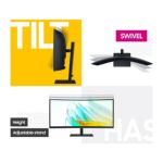 Monitor Samsung Viewfinity S6 34" Curvo Va 2k 100h