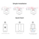 Interruptor De Pared Sonoff M5-120 1 Botón Grafito