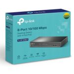 Switch Tp-link Sf1008lp 8 Puertos 10/100 4 Poe