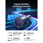 Cargador Ugreen De Auto Usbc Pd Usb 63w Negro