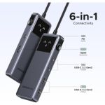 Hub Ugreen Robot Uno Tipo C 6 En 1 100w